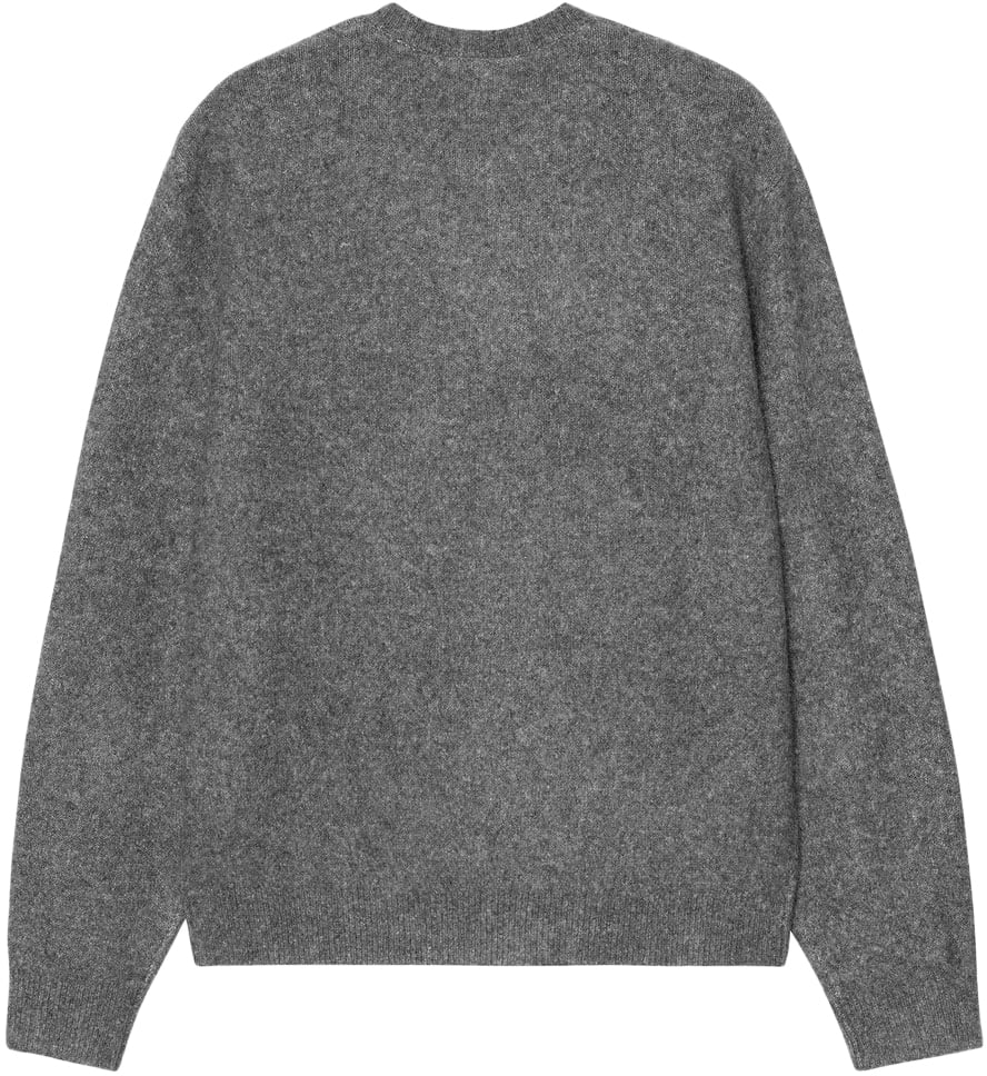 Carhartt sweat a logo brode Grijs