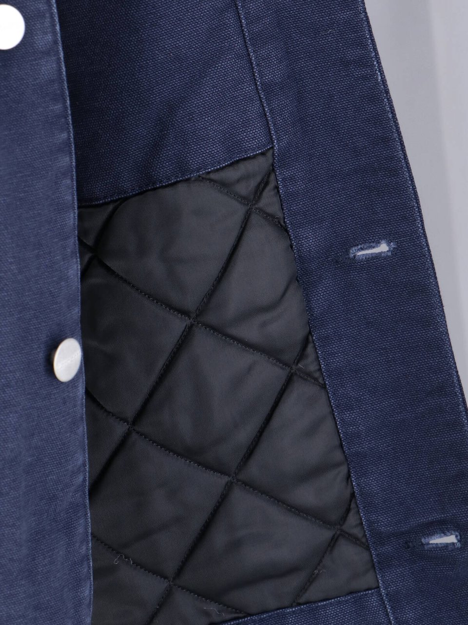 Carhartt "Og Michigan" Jacket, In Blue Organic Cotton Blauw