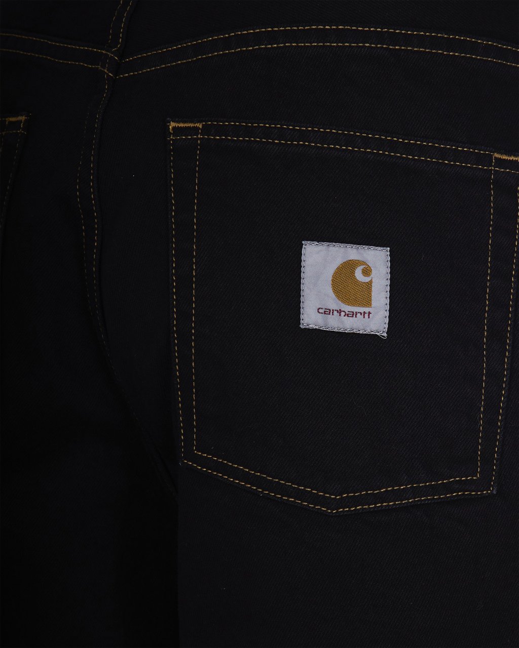 Carhartt Jeans Black Rinsed Zwart