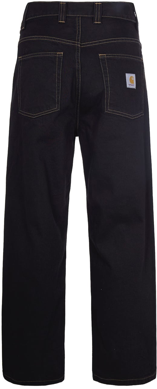 Carhartt Jeans Black Rinsed Zwart