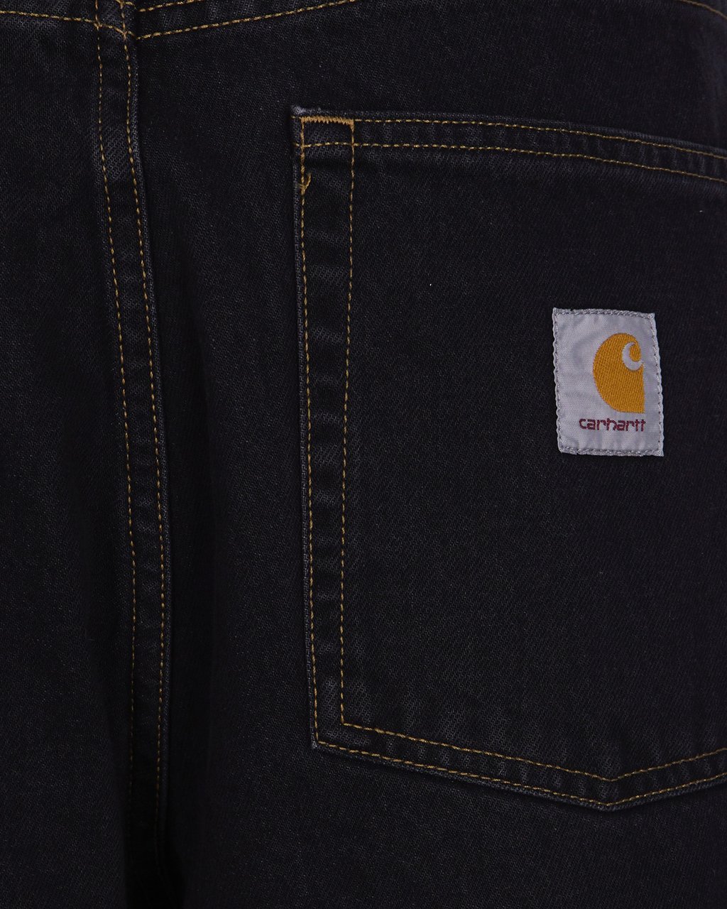Carhartt Jeans Black Stone Whased Zwart