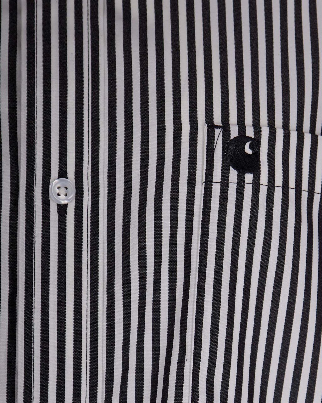 Carhartt Shirts Daldry Stripe Black Wax Zwart