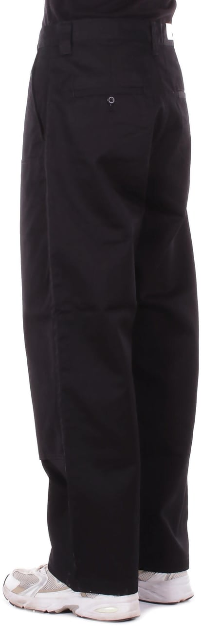 Carhartt Trousers Black Rinsed Zwart