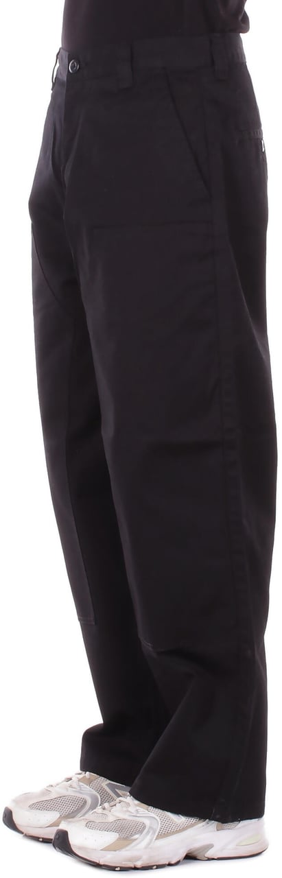 Carhartt Trousers Black Rinsed Zwart
