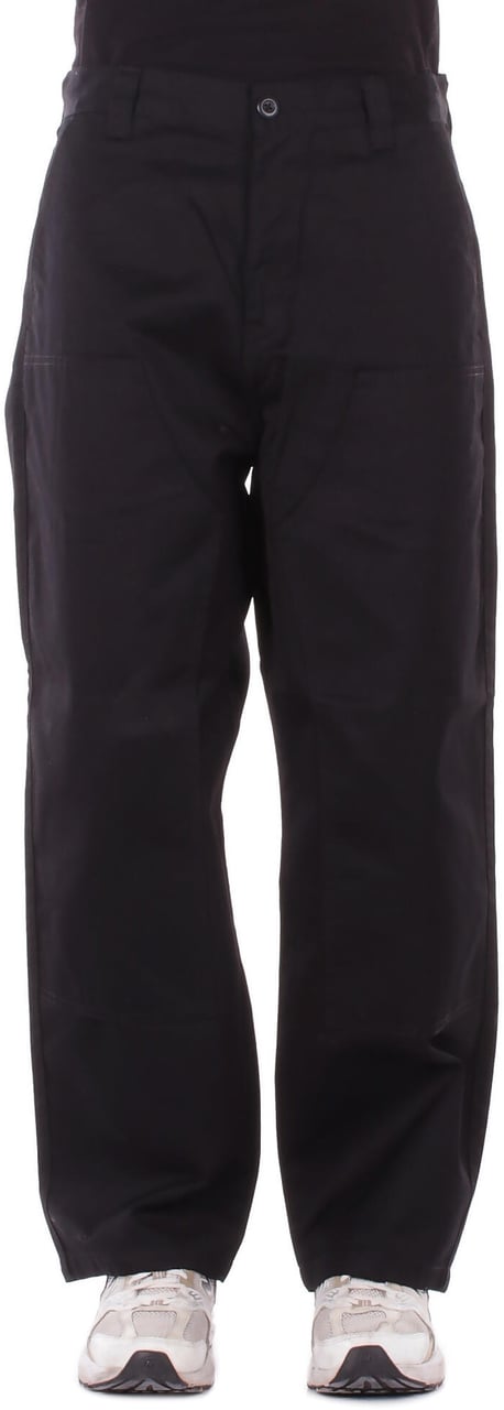 Carhartt Trousers Black Rinsed Zwart
