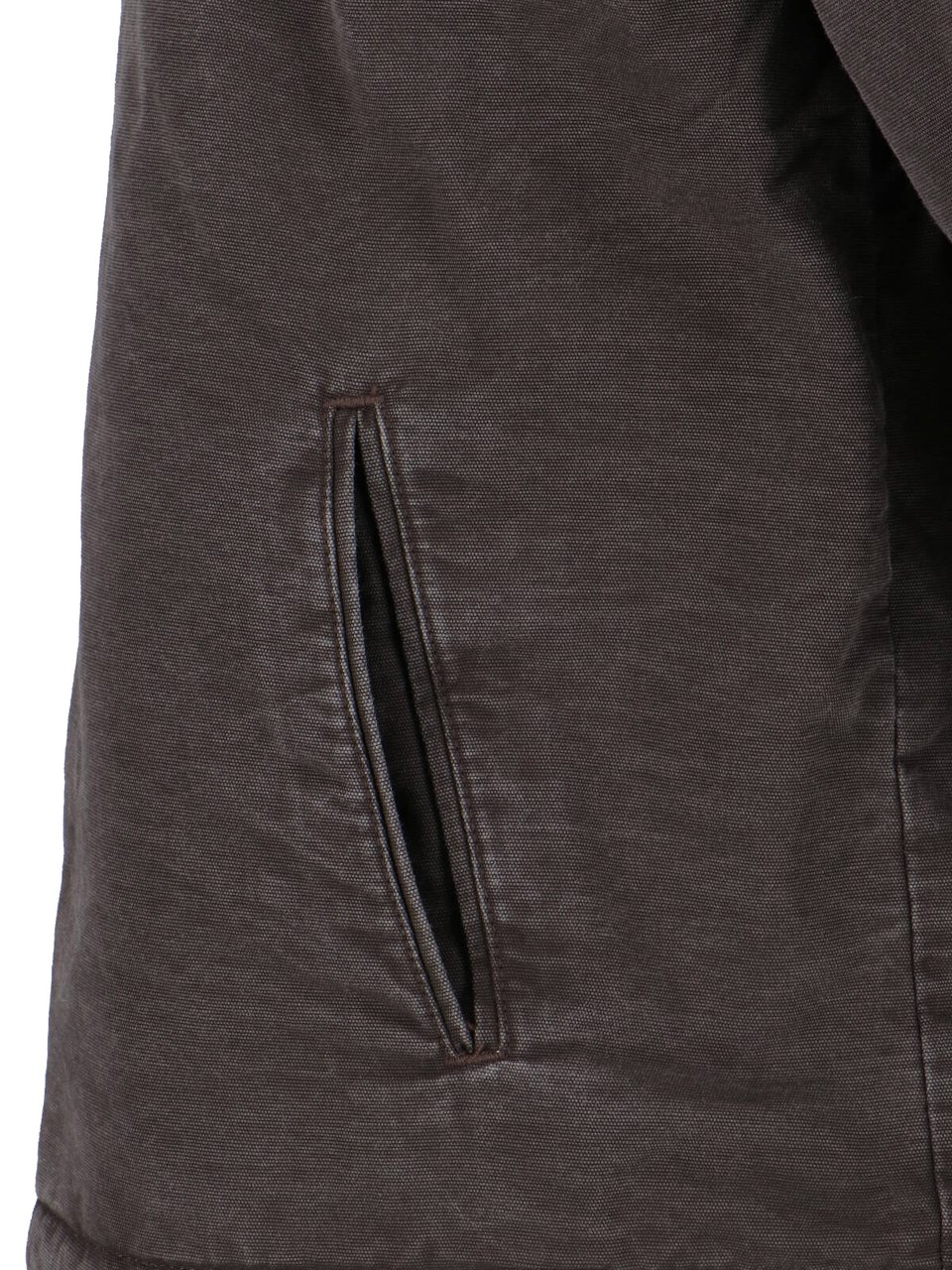 Carhartt Contrast Lined Cotton Hooded Jacket with Zip Closure Bruin