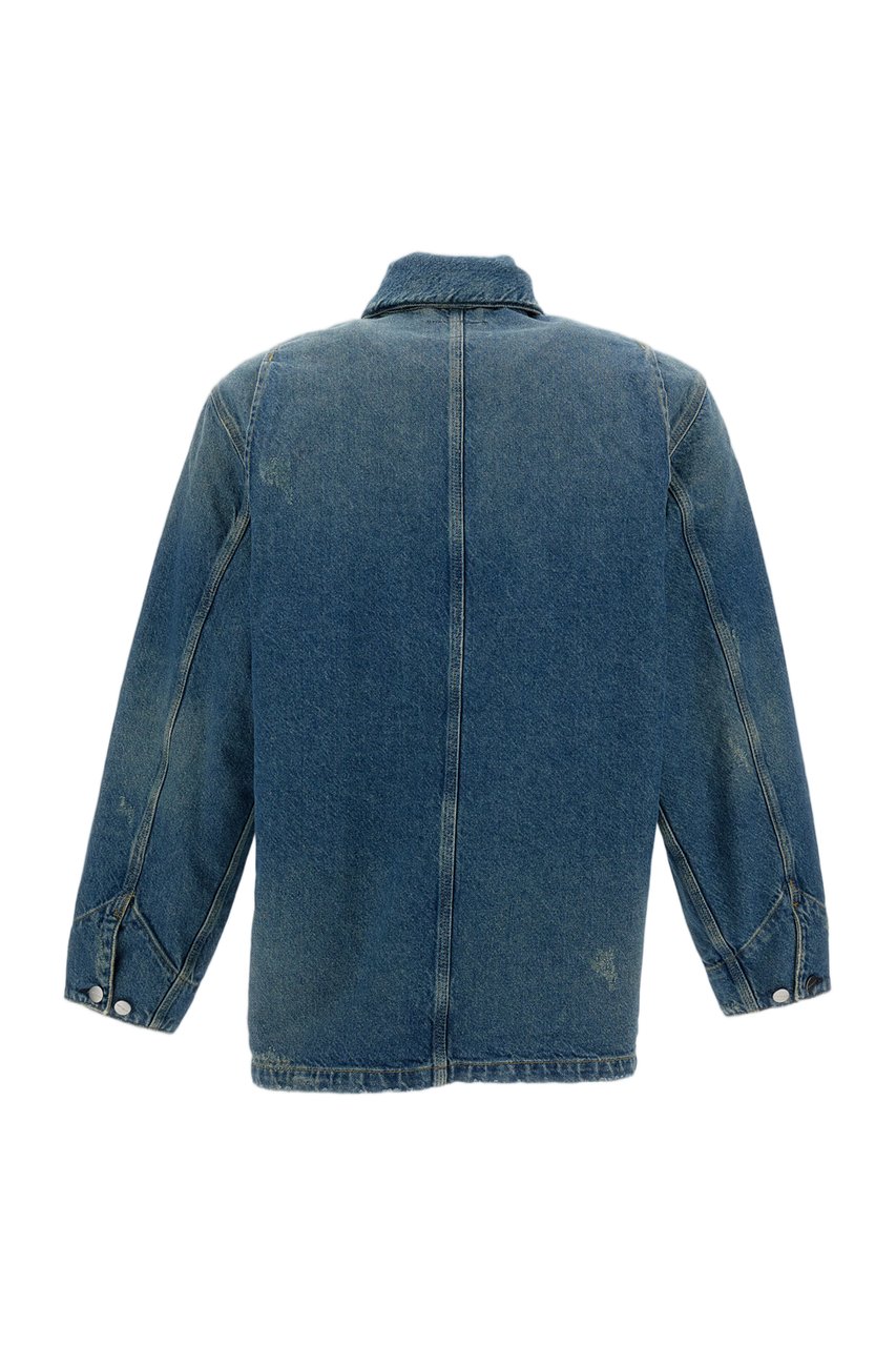 Carhartt Classic Chore Denim Jacket with Buttoned Pockets Blauw