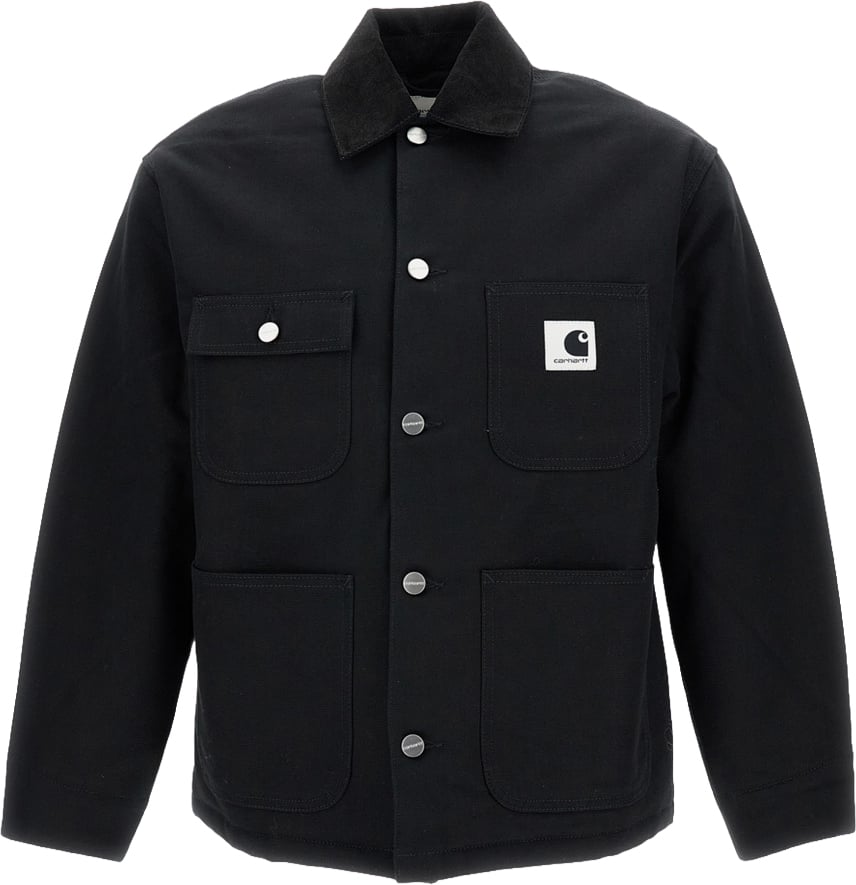 Carhartt Original Loose Fit Dearborn Canvas Jacket with Adjustable Cuffs Zwart