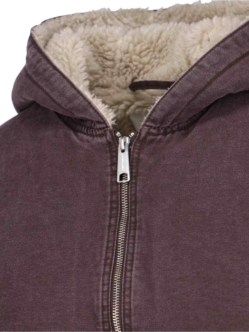 Carhartt Purple Mitch Double-Zip Lambskin Lining Jacket Paars