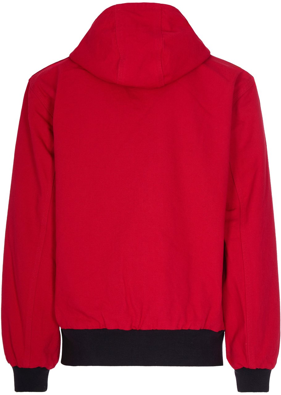 Carhartt Coats Black Usa Red Zwart