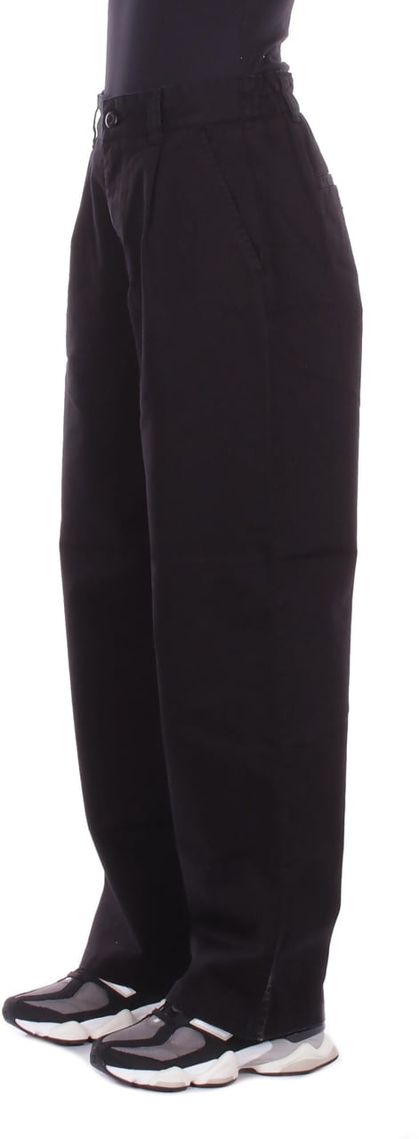 Carhartt Trousers Black Stone Zwart