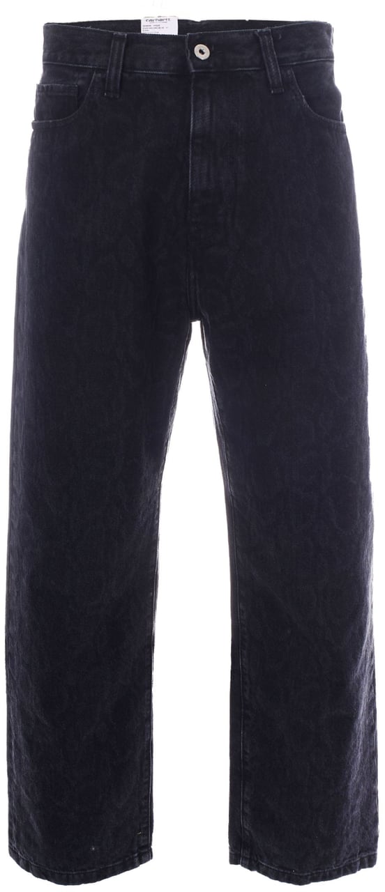 Carhartt Trousers Snake Camo, Black Zwart