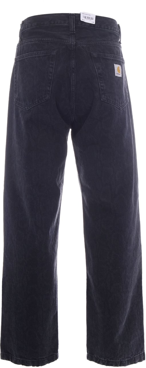 Carhartt Trousers Snake Camo, Black Zwart