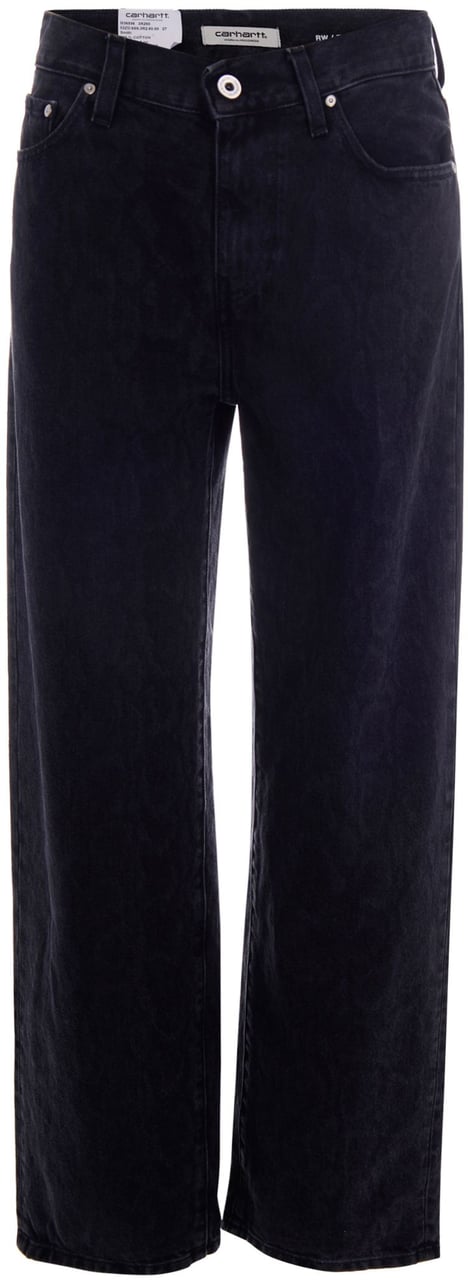 Carhartt Trousers Snake Camo, Black Zwart