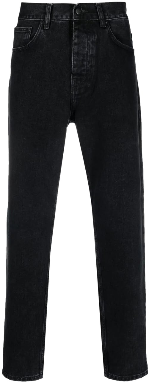 Carhartt jean carhartt newel coton black stone Zwart
