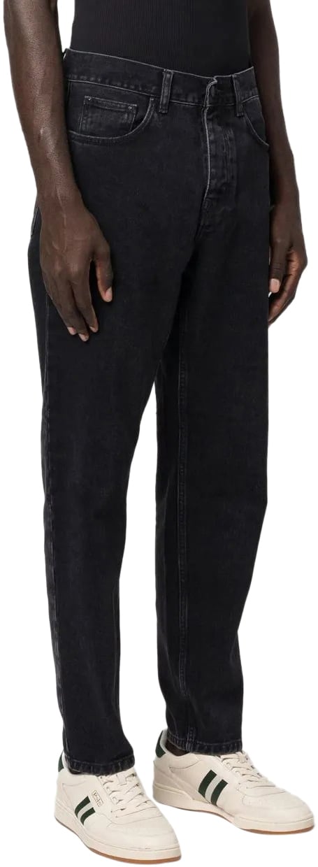 Carhartt jean newel a coupe droite 3 Zwart