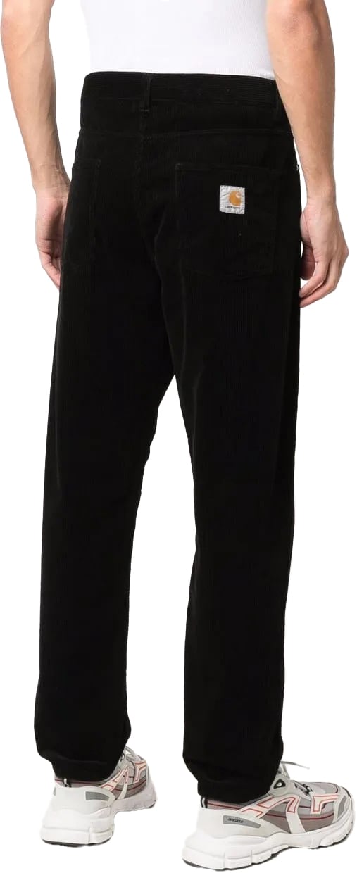 Carhartt pantalon droit en velours cotele 2 Zwart