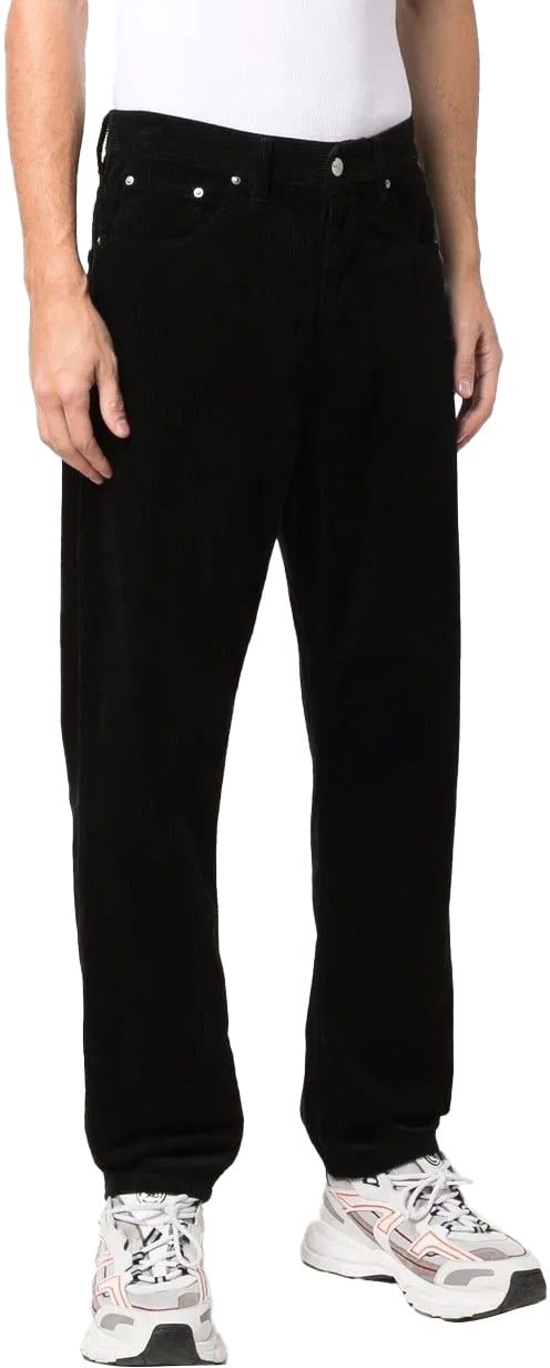 Carhartt pantalon droit en velours cotele 2 Zwart