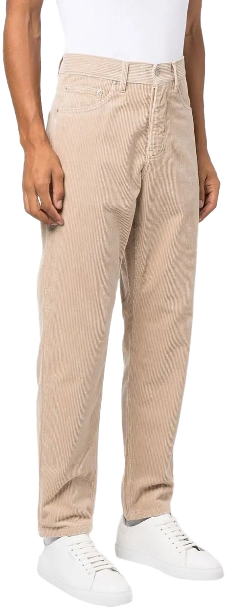 Carhartt pantalon droit en velours cotele Beige