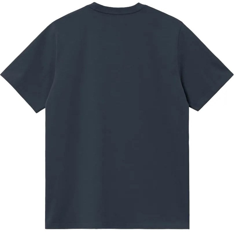 Carhartt t shirt carhartt wip american script coton bleu marine Blauw