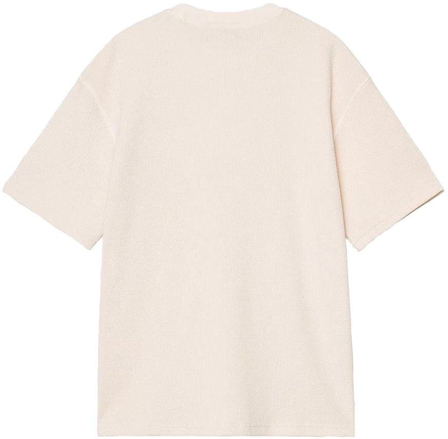 Carhartt t shirt carhartt wip nelson waffle coton gaufre ecru Beige