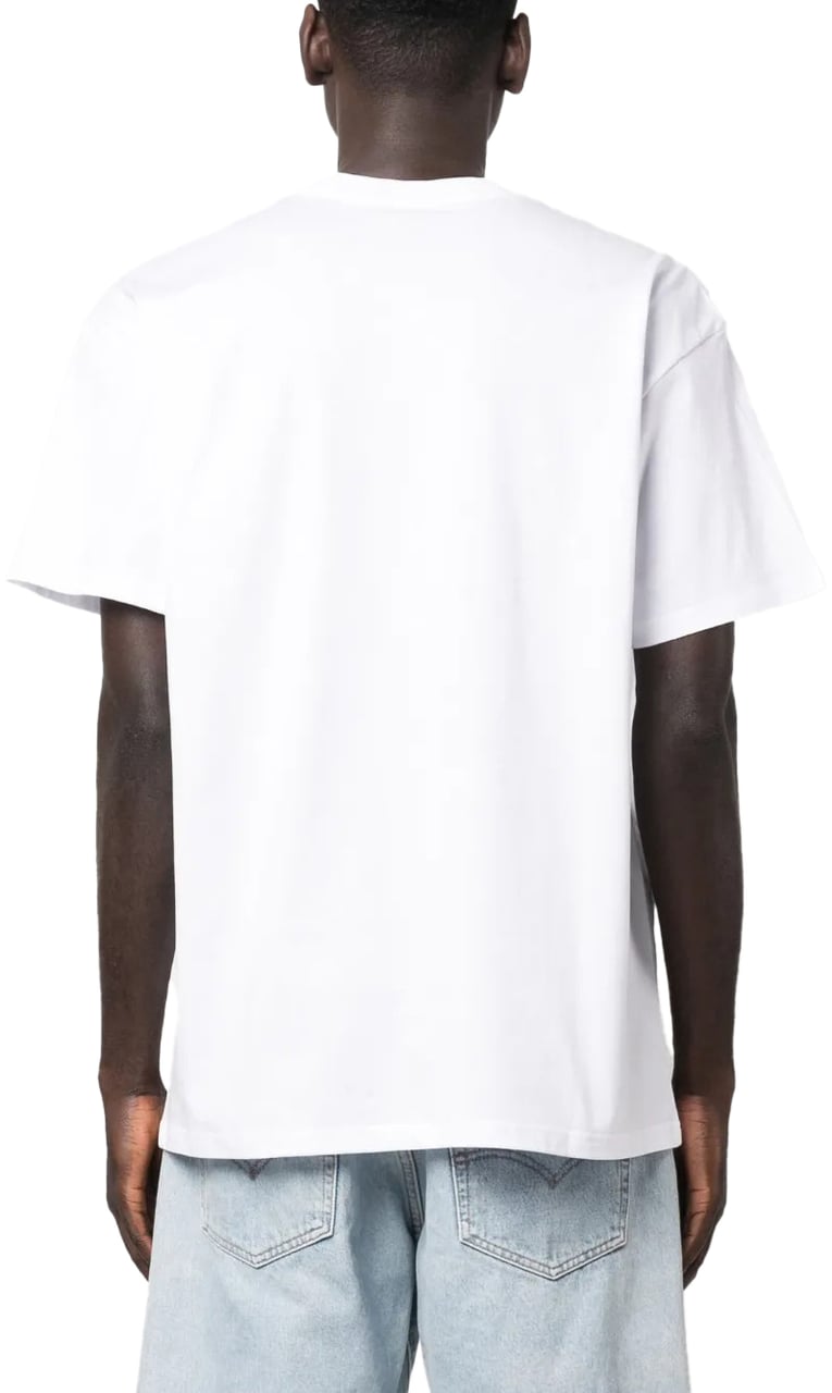 Carhartt t shirt carhartt wip s s pocket heart coton blanc rouge Beige