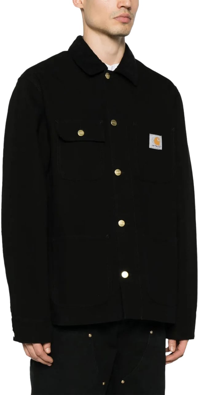 Carhartt veste carhartt michigan coat coton noir Zwart