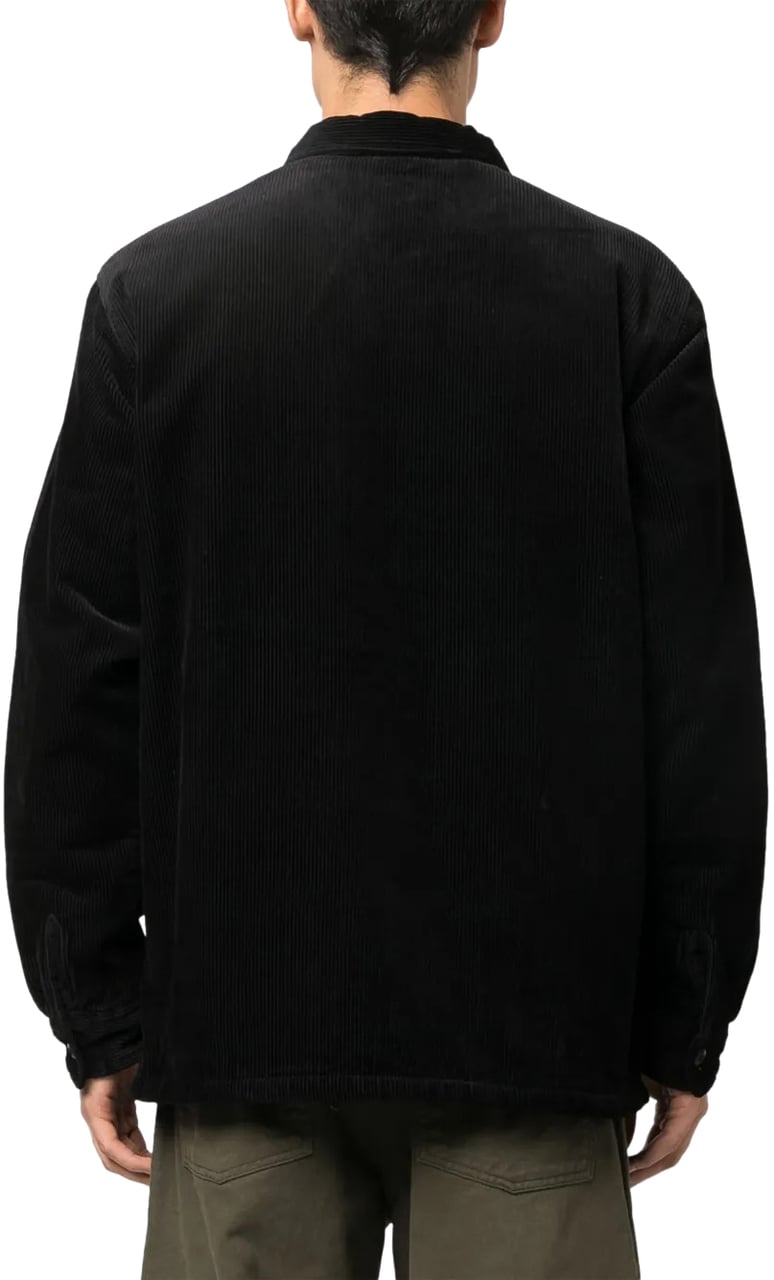 Carhartt veste chemise en velour avec patch logo Zwart