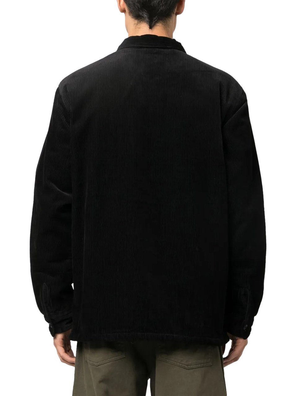 Carhartt veste chemise en velour avec patch logo Zwart