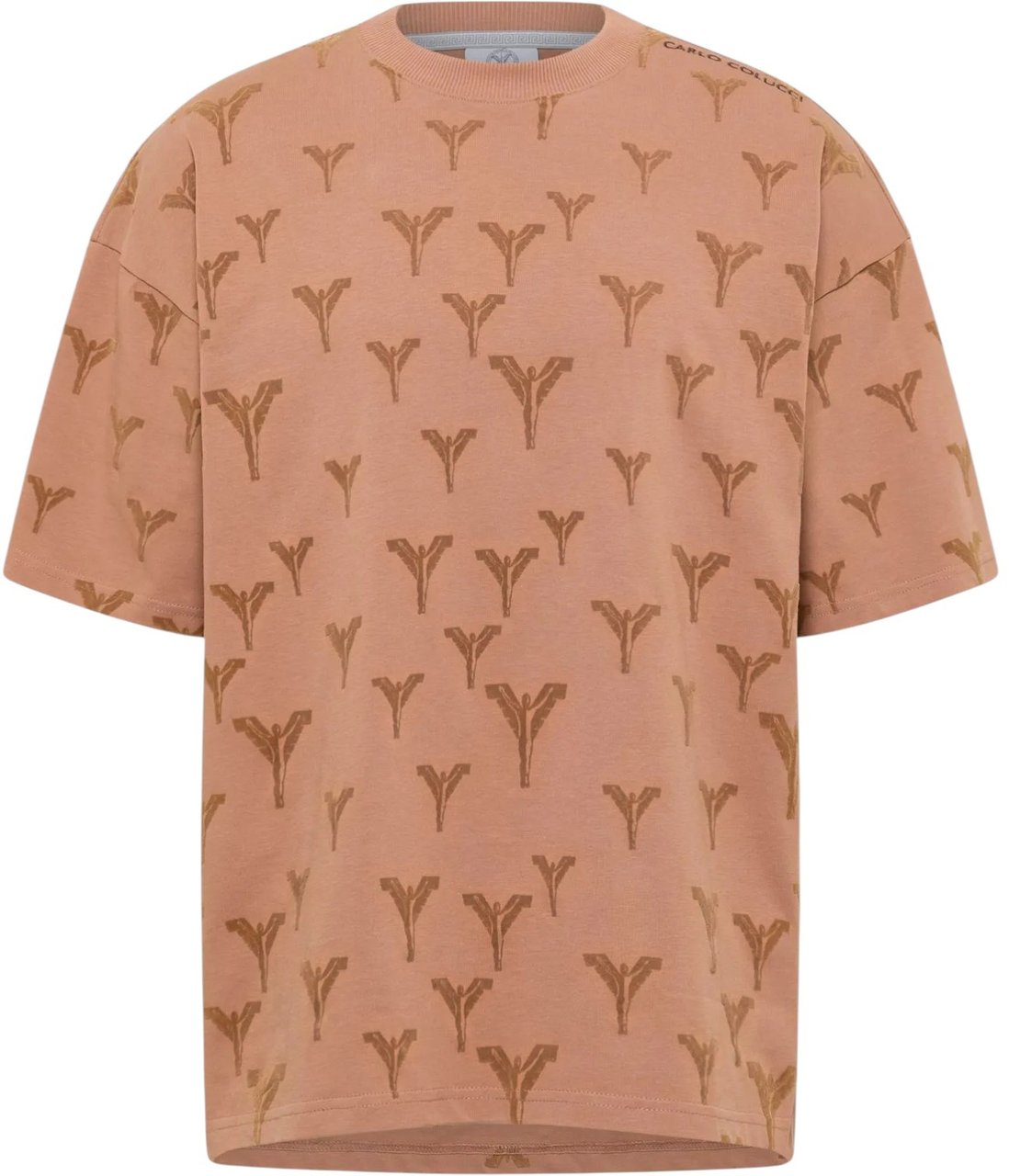 Carlo Colucci Heren T-Shirt Bruin