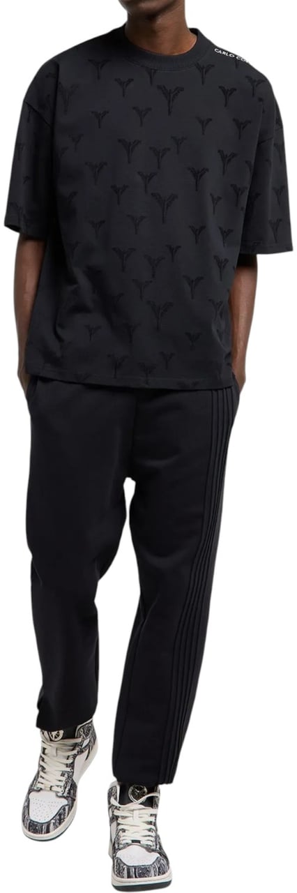 Carlo Colucci Heren T-Shirt Zwart