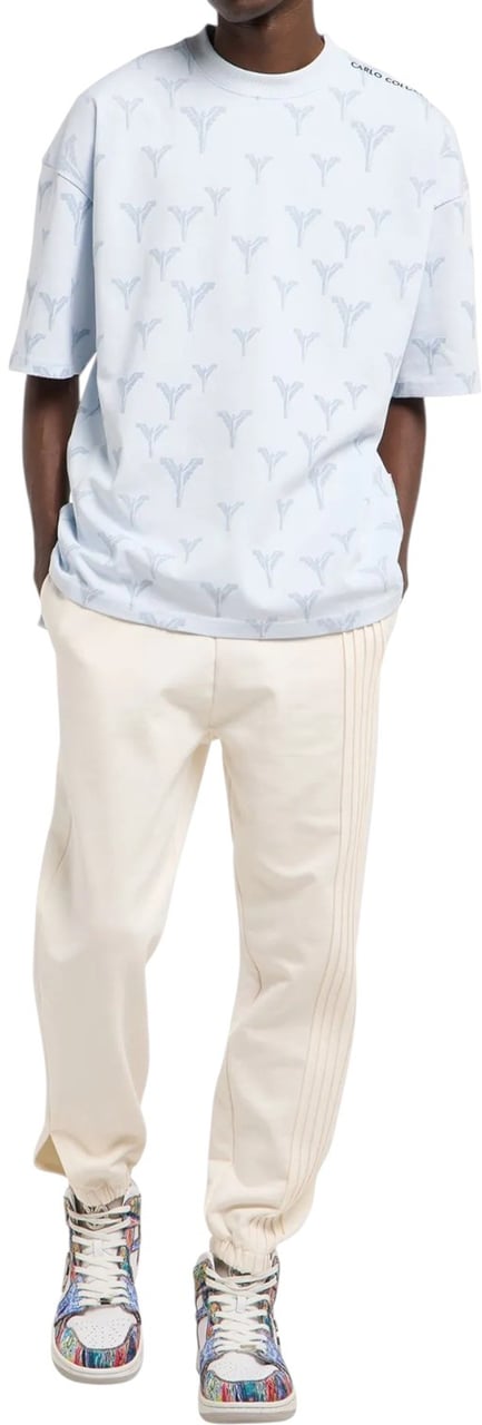 Carlo Colucci Heren T-Shirt Blauw