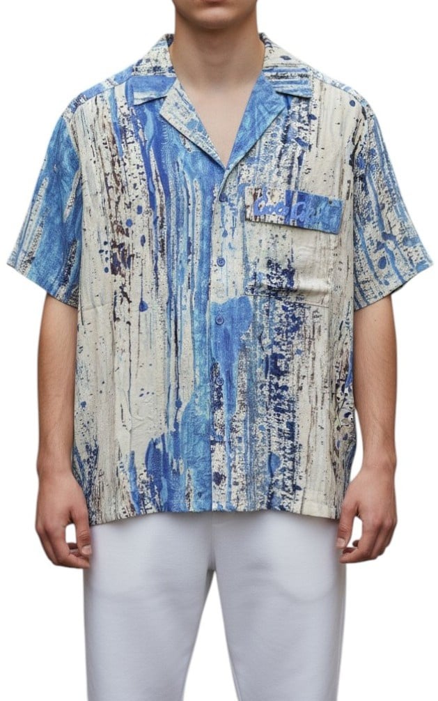 Carlo Colucci Heren Overshirt Blauw