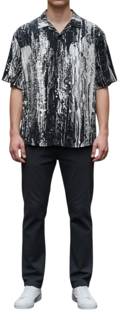 Carlo Colucci Heren T-shirt Zwart