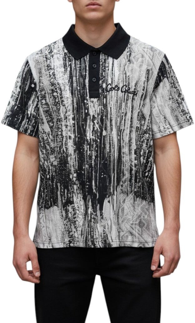 Carlo Colucci Heren Polo Zwart