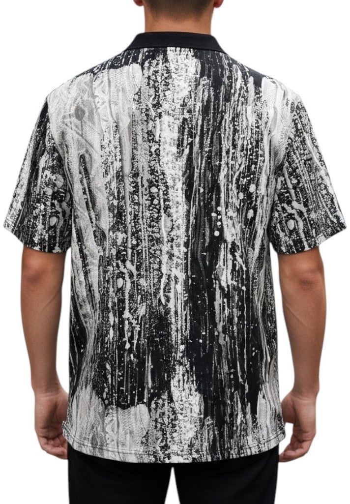 Carlo Colucci Heren Polo Zwart