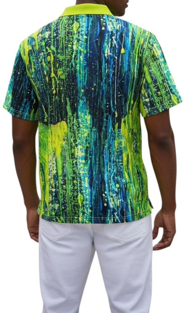 Carlo Colucci Heren Polo Geel