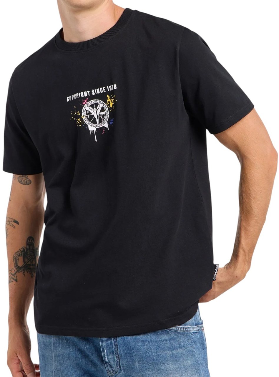 Carlo Colucci Heren T-shirt Zwart