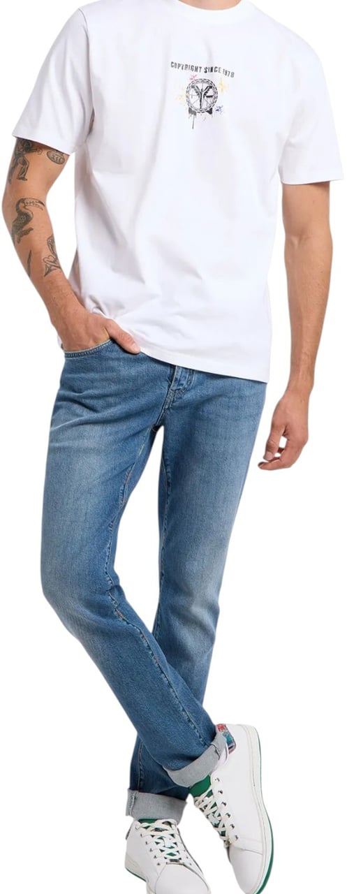 Carlo Colucci Heren T-shirt Wit