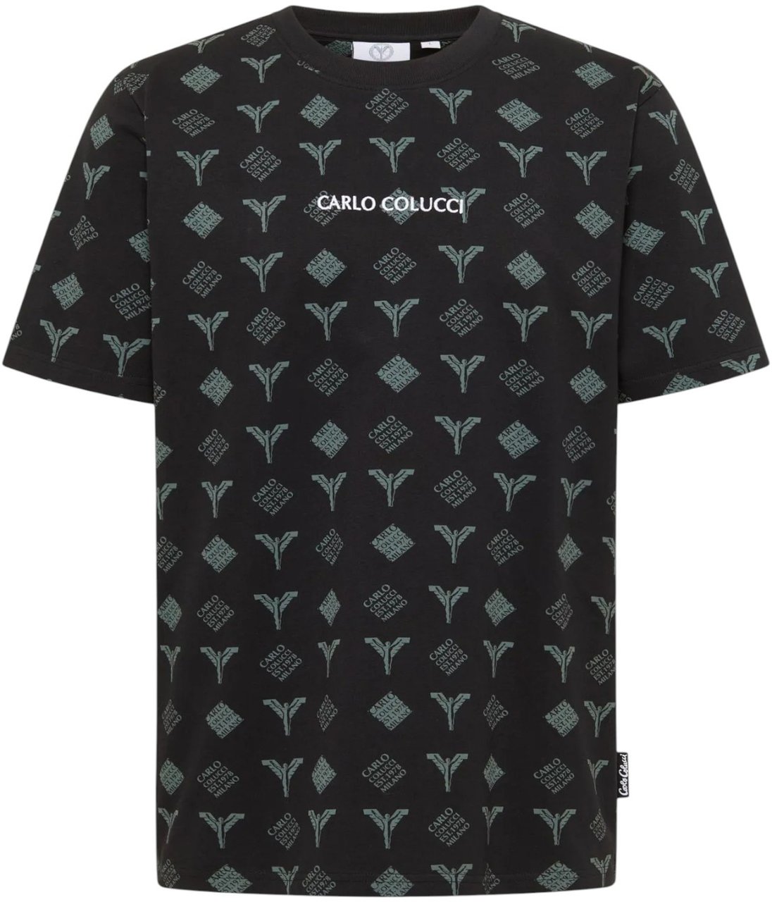Carlo Colucci Heren T-shirt Zwart