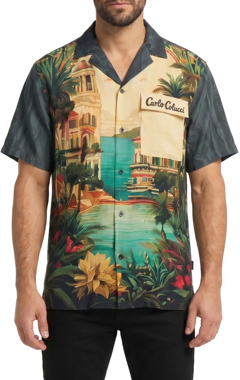 Carlo Colucci Shirt X Carlo's Cuba Libre Black Zwart