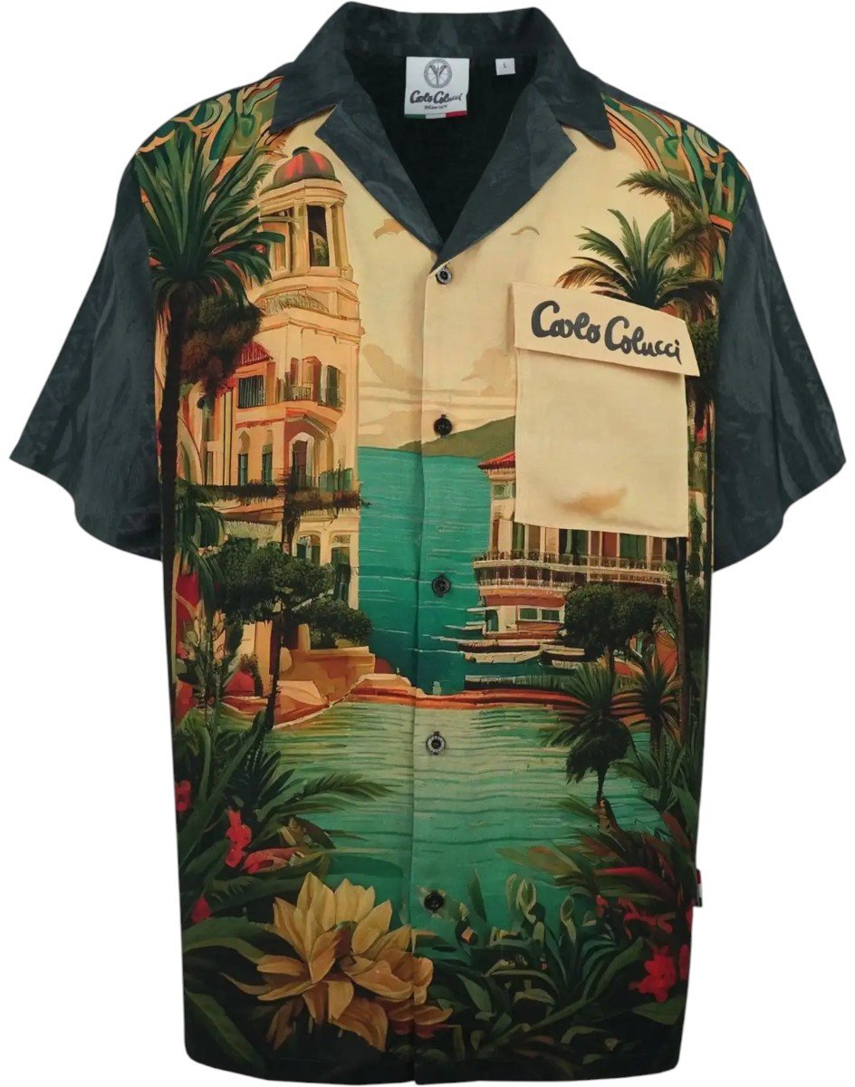 Carlo Colucci Heren Overshirt Zwart