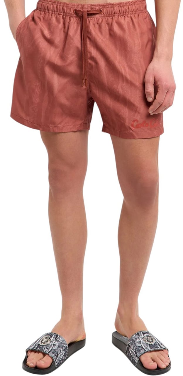 Carlo Colucci Heren Korte Broek Rood