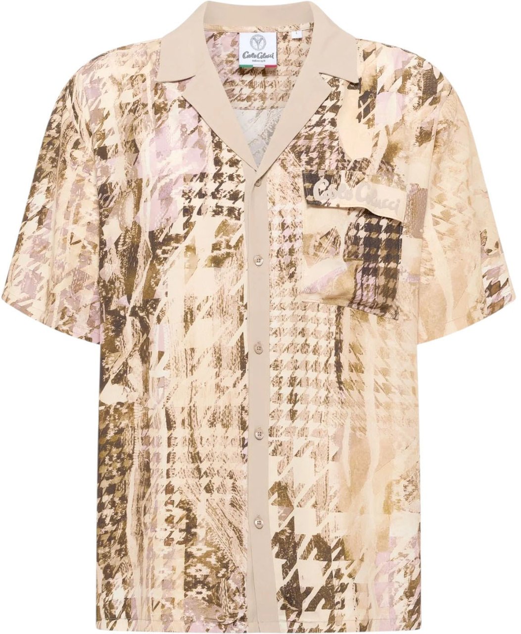 Carlo Colucci Heren Overshirt Bruin