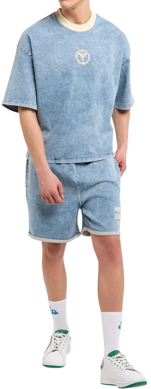 Carlo Colucci Heren Korte Broek Blauw