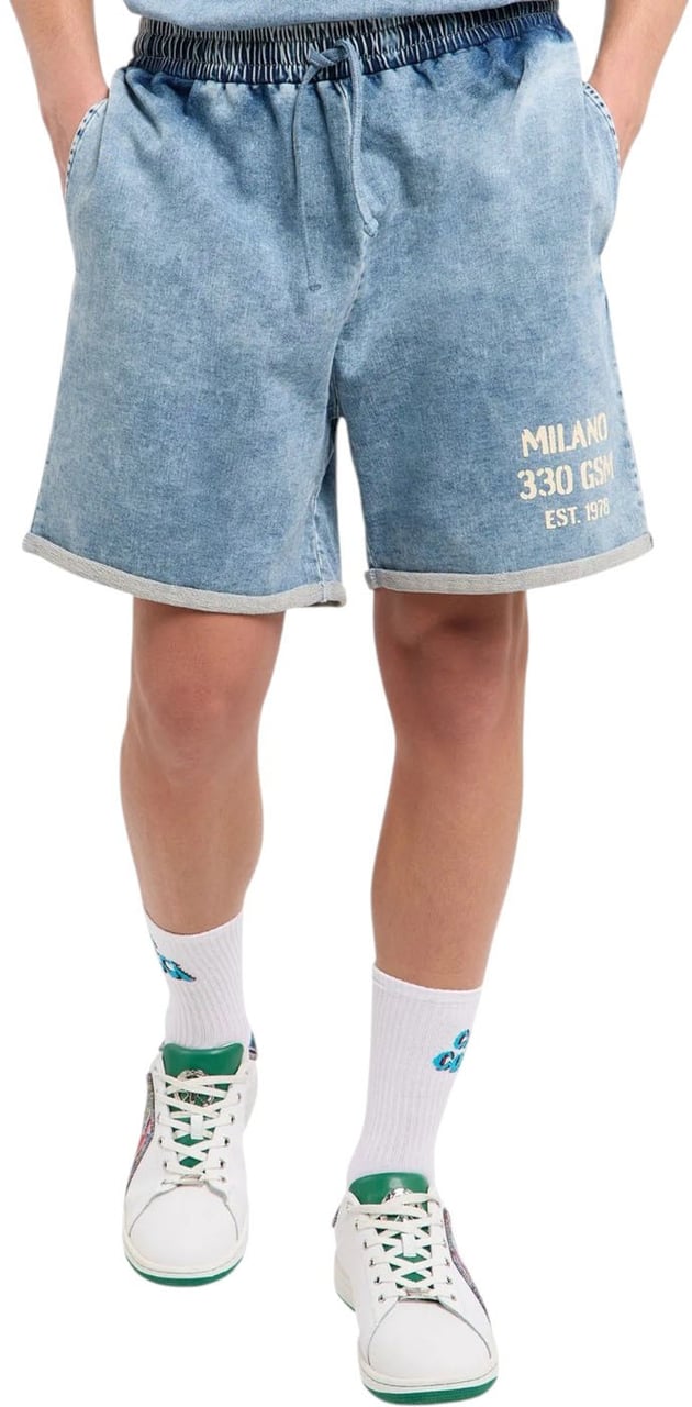 Carlo Colucci Heren Korte Broek Blauw