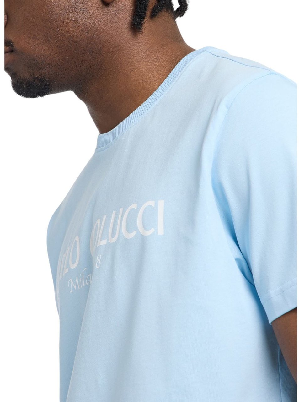 Carlo Colucci Heren T-shirt Blauw