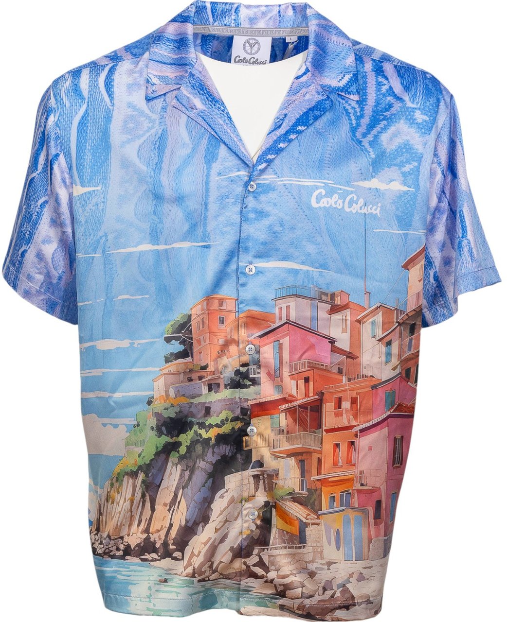Carlo Colucci Heren Overshirt Blauw