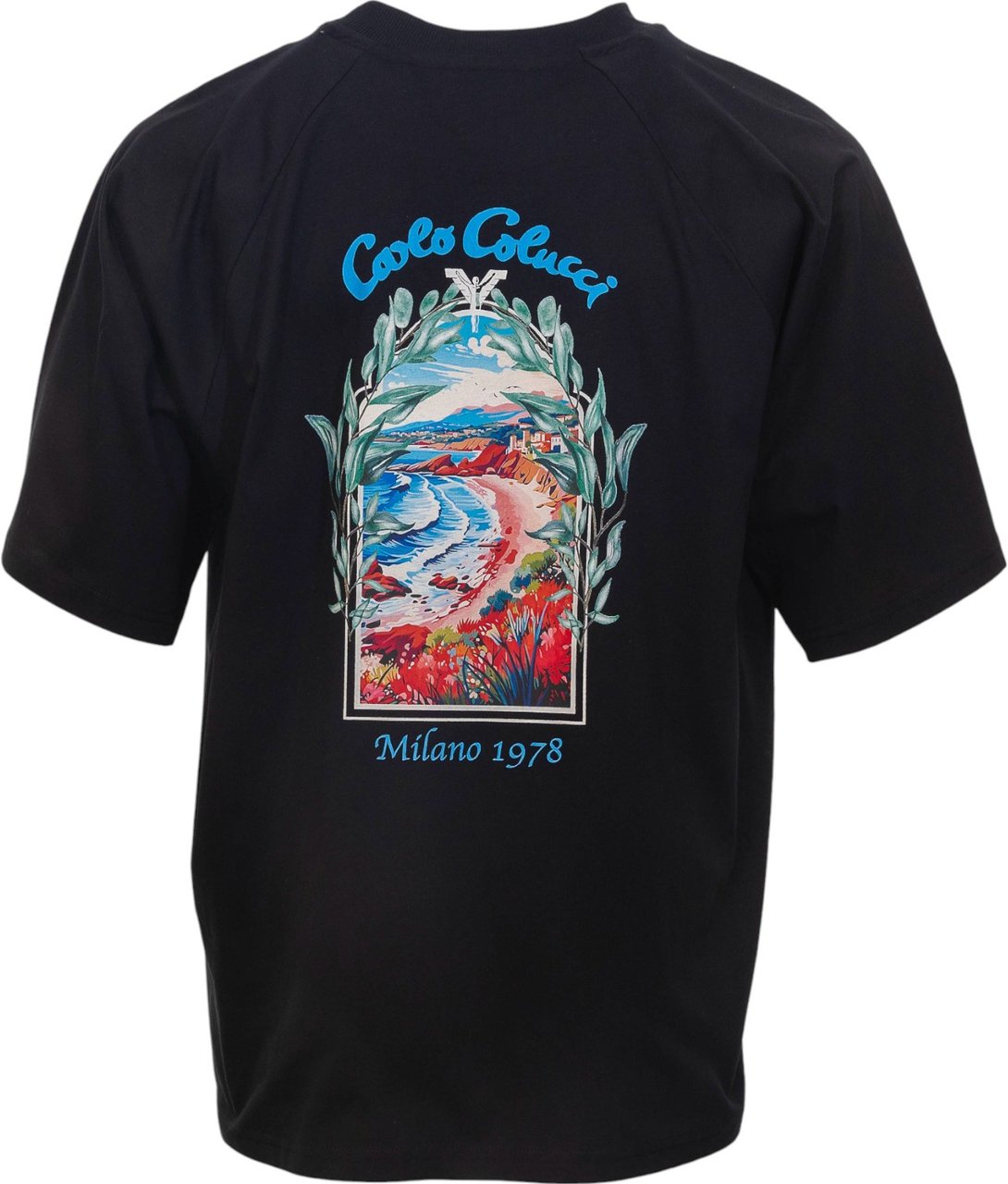 Carlo Colucci Heren T-Shirt Zwart