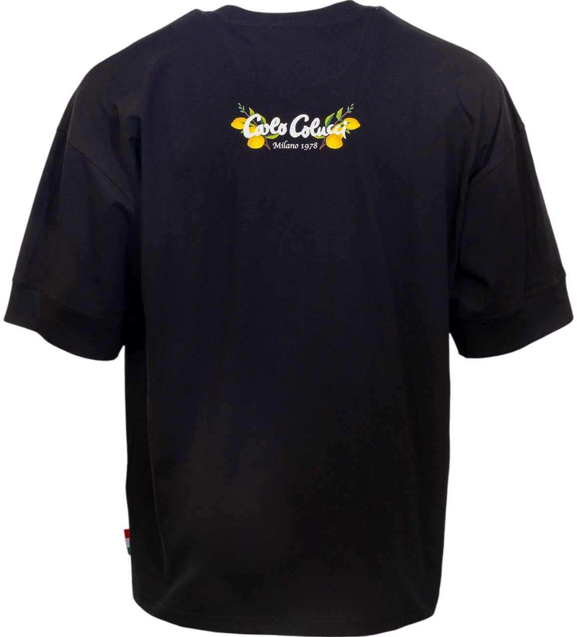 Carlo Colucci Heren T-Shirt Zwart